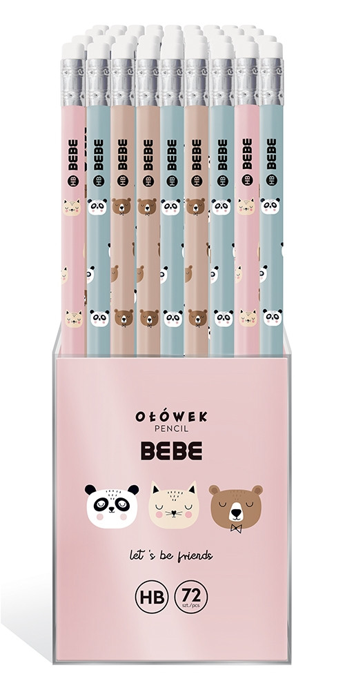 Ołówek z gumką BB Friends Girl BBI Interdruk